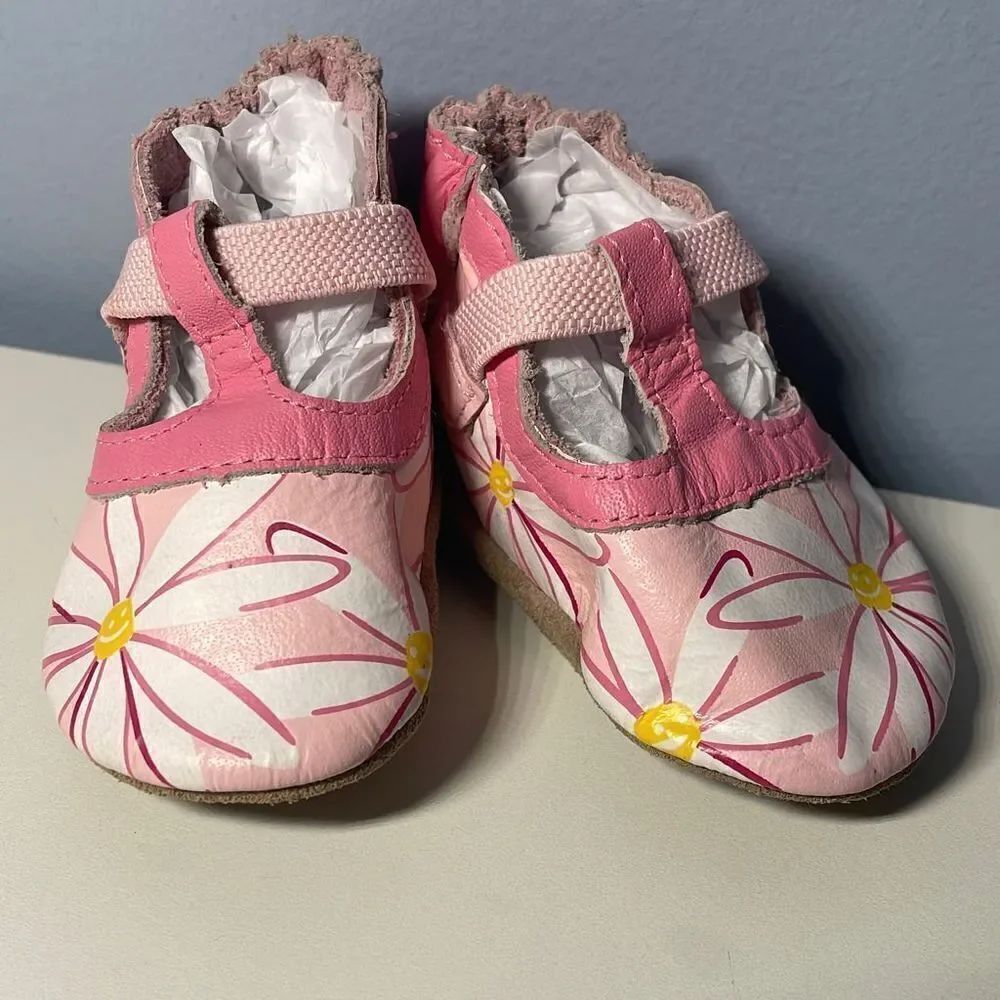 Robeez Big Flower Moccasin Baby Shoes